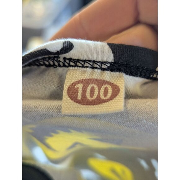 Halloween Girls Dress W/ Lace Trim Ghosts & Pumpkins Print Black/Yellow White Ki - Picture 3 of 4